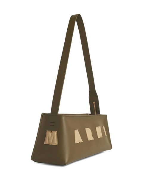 Marni logo-plaque shoulder bag - ZO959 GREEN - zdjęcie produktu nr 2