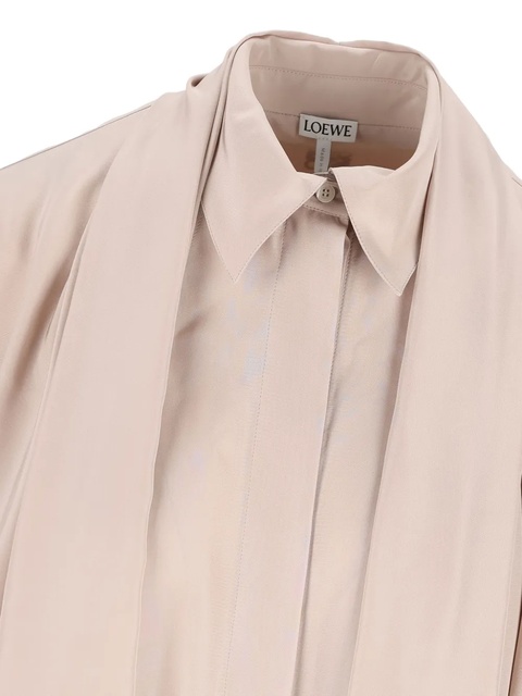 LOEWE draped-collar shirt - Pink - zdjęcie produktu nr 2