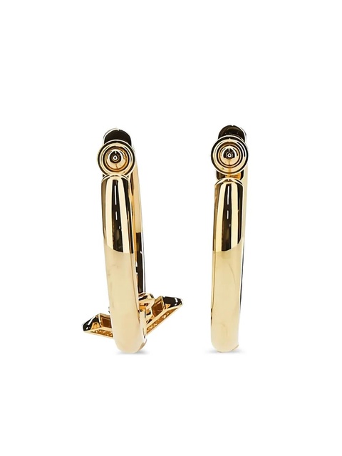 Valentino Garavani Je Les V-logo metal and crystal hoop earrings - Gold - zdjęcie produktu nr 2