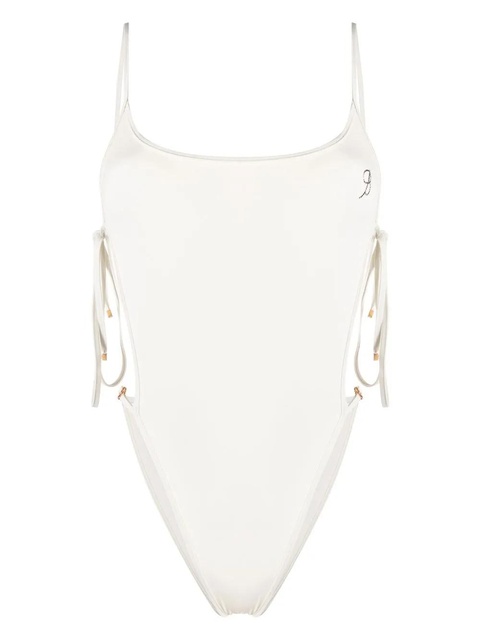 Blumarine open tie side swimsuit - White - zdjęcie produktu nr 1