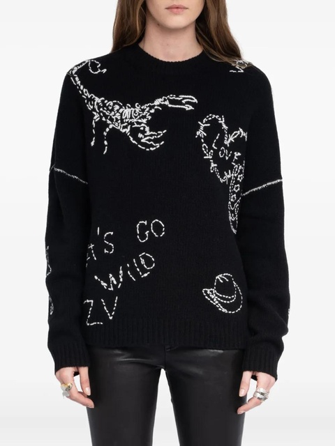 Zadig&Voltaire Baba merino sweater - Black - zdjęcie produktu nr 2