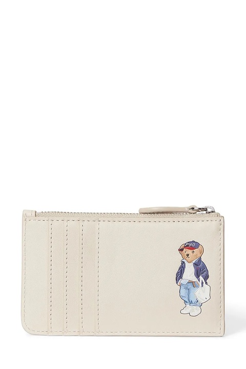 Polo Ralph Lauren portfel skórzany damski kolor beżowy 427P05788 - zdjęcie produktu nr 2