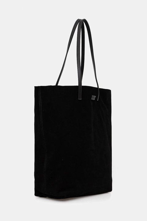 Pollini torebka zamszowa kolor czarny PC4425PP0N QL1 - zdjęcie produktu nr 2