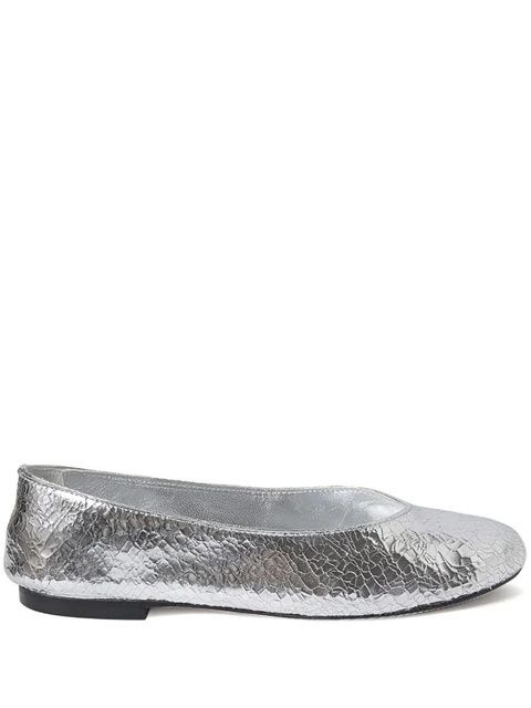 Gimaguas metallic-effect ballerina shoes - Silver - zdjęcie produktu nr 1