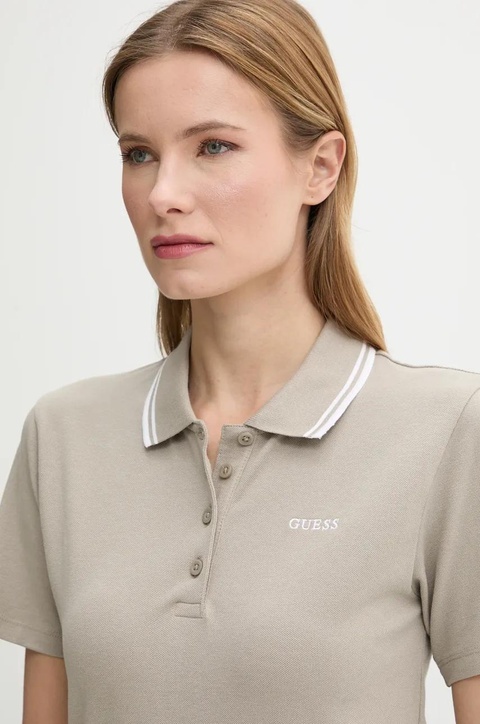 Guess polo AMARYLLIS damski kolor beżowy V5GP06 KCOK1 - zdjęcie produktu nr 2