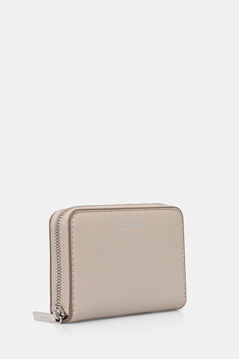 Calvin Klein portfel damski kolor beżowy LV04F1091G - zdjęcie produktu nr 2