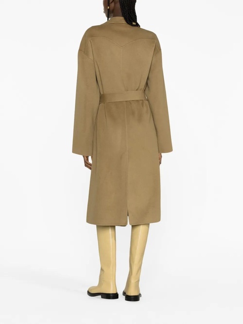 Nanushka belted wool-blend coat - Neutrals - zdjęcie produktu nr 2