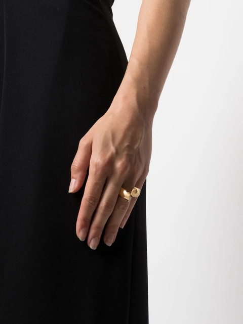 Lanvin Sequence rhinestone-embellished ring - Gold - zdjęcie produktu nr 1