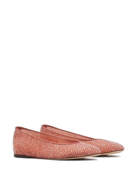 Lanvin rhinestone-embellished ballet flats - Pink - zdjęcie produktu nr 2
