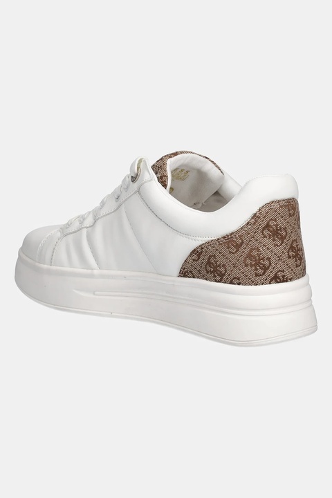 Guess sneakersy skórzane WELLI damskie kolor beżowy FLFWLL FAL12 - zdjęcie produktu nr 2