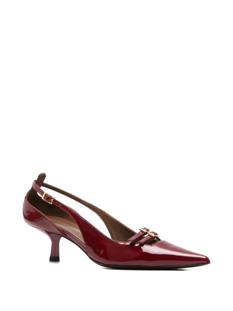 Giuseppe Zanotti 50mm leather heeled pumps - Red - zdjęcie produktu nr 2