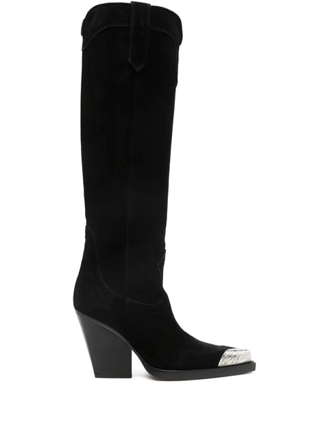 Paris Texas El dorado metal toe 90mm boots - Black - zdjęcie produktu nr 1