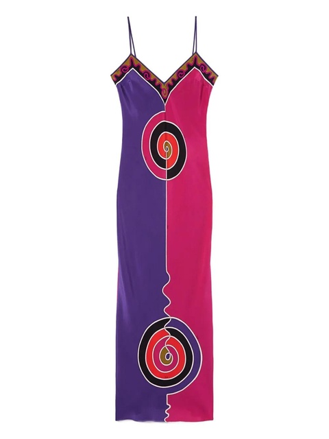 PUCCI abstract-print maxi dress - Purple - zdjęcie produktu nr 1