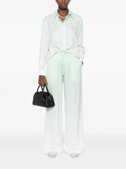 Casablanca gradient textured shirt - Green - zdjęcie produktu nr 2