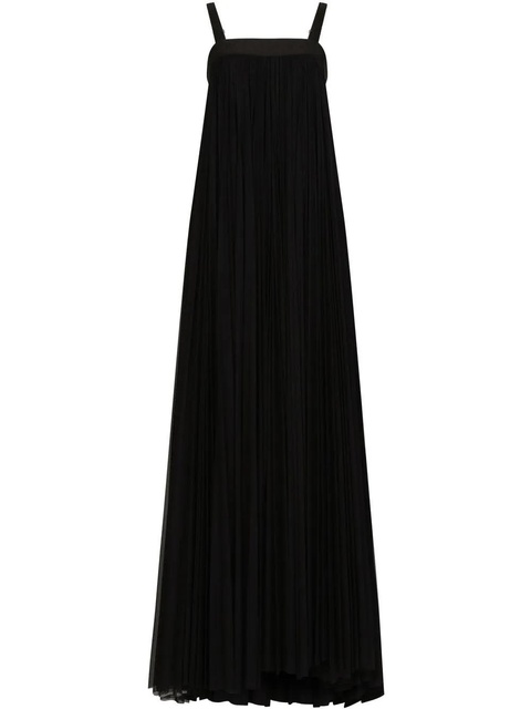 Dolce & Gabbana pleated tulle maxi dress - Black - zdjęcie produktu nr 1