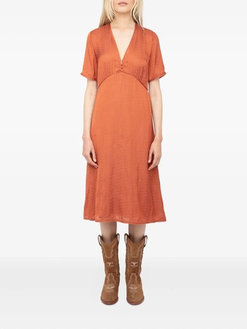 Zadig&Voltaire Rhodral midi dress - Orange - zdjęcie produktu nr 2