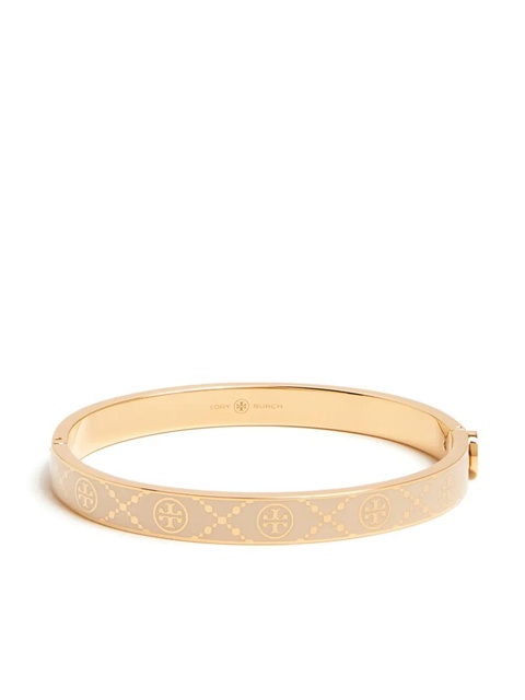 Tory Burch T Monogram hinge bracelet - Neutrals - zdjęcie produktu nr 1