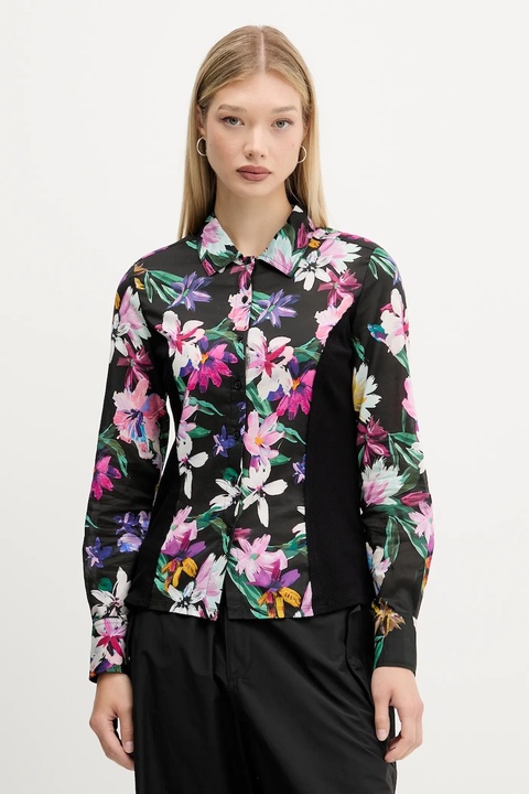Desigual koszula COSTADILLO damska kolor czarny 25WWCW15 - zdjęcie produktu nr 1