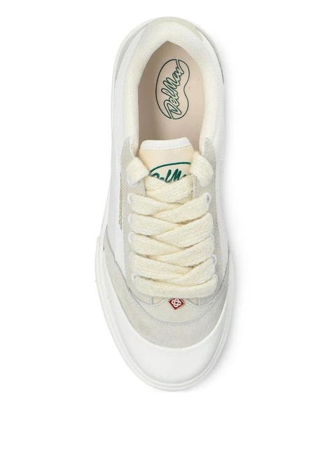Casablanca suede-panel lace-up sneakers - White - zdjęcie produktu nr 2