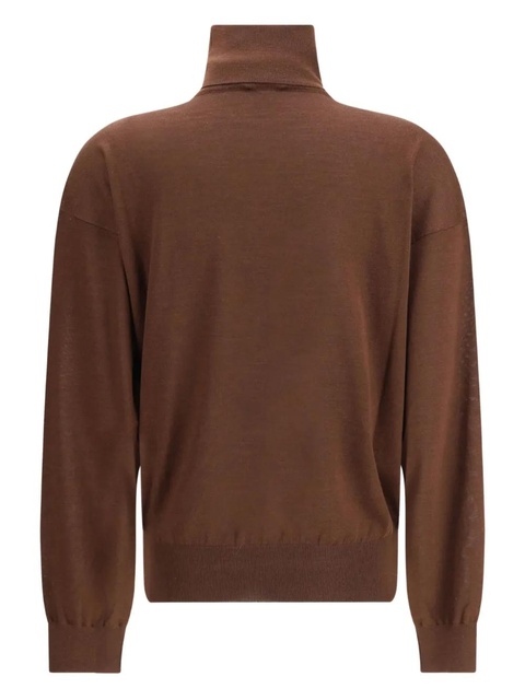 Saint Laurent long-sleeves turtleneck sweater - Brown - zdjęcie produktu nr 2