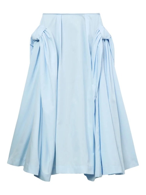 Simone Rocha pleated panelled midi skirt - Blue - zdjęcie produktu nr 1