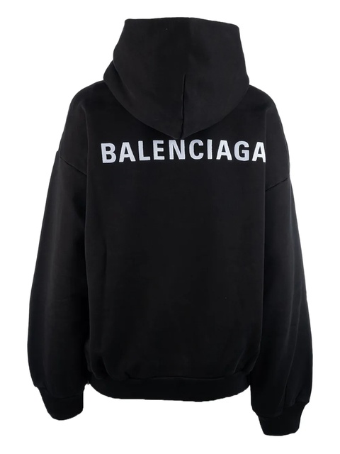 Balenciaga logo-print hoodie - Black - zdjęcie produktu nr 2