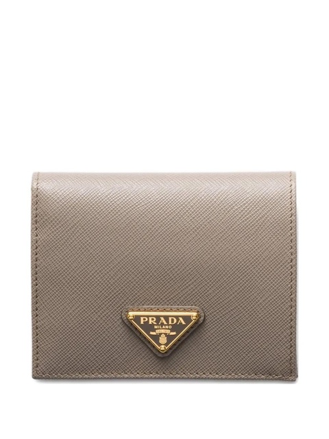 Prada triangle-logo saffiano leather wallet - Neutrals - zdjęcie produktu nr 1