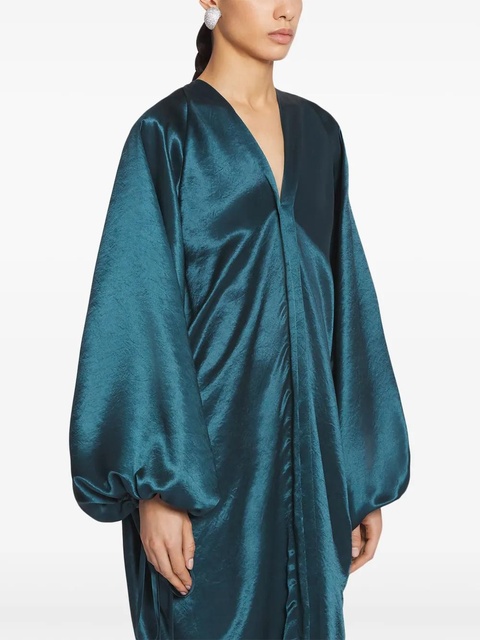 Lanvin satin-finish midi dress - Blue - zdjęcie produktu nr 2