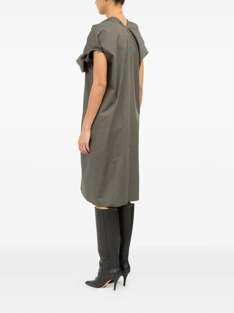 MM6 Maison Margiela draped cotton dress - Neutrals - zdjęcie produktu nr 1