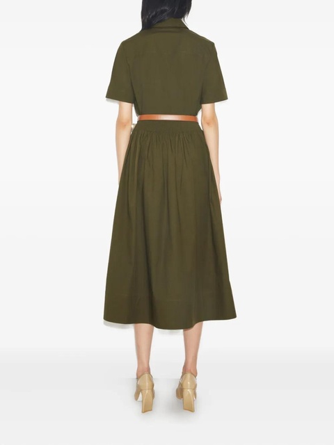 Tory Burch pocket-detail short-sleeve shirt - Green - zdjęcie produktu nr 2