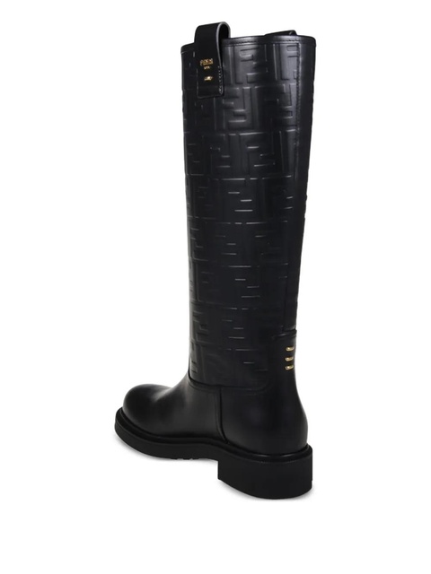 FENDI logo-embossed boots - Black - zdjęcie produktu nr 2