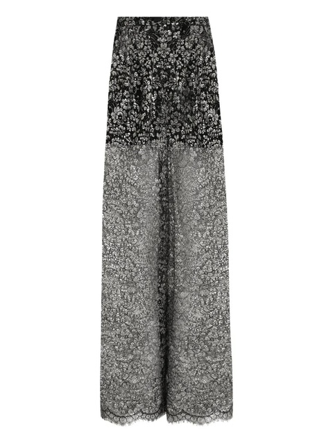 Dolce & Gabbana lamé lace trousers - Black - zdjęcie produktu nr 1