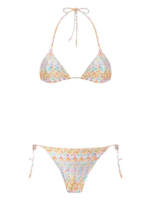 Missoni chevron-pattern bikini - Brown - zdjęcie produktu nr 1