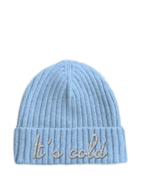 MC2 Saint Barth Wengen ribbed embroidered beanie - Blue - zdjęcie produktu nr 1