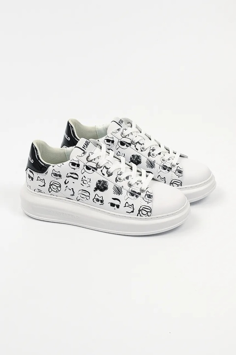 Karl Lagerfeld sneakersy skórzane KAPRI damskie kolor biały KL62512T - zdjęcie produktu nr 1