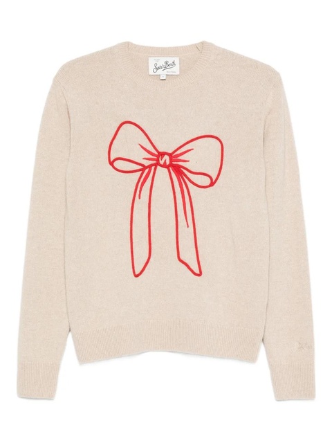 MC2 Saint Barth New Queen bow-detail sweater - Neutrals - zdjęcie produktu nr 1