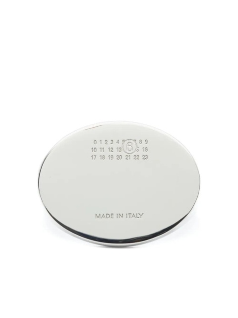 MM6 Maison Margiela oval-shaped ring - Silver - zdjęcie produktu nr 1