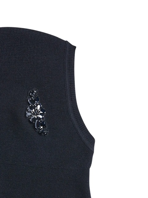 Simone Rocha crystal-embellished balaclava - Black - zdjęcie produktu nr 2