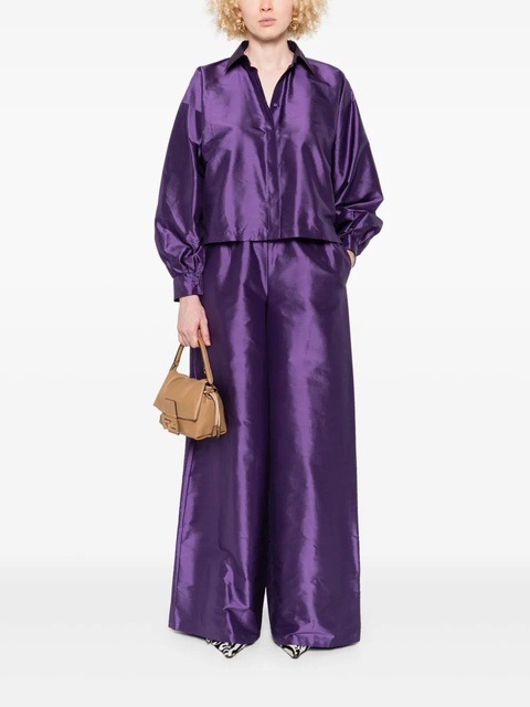 Max Mara silk wide-leg trousers - Purple - zdjęcie produktu nr 2