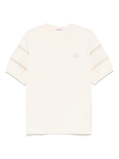 Moncler logo-patch T-shirt - White - zdjęcie produktu nr 1