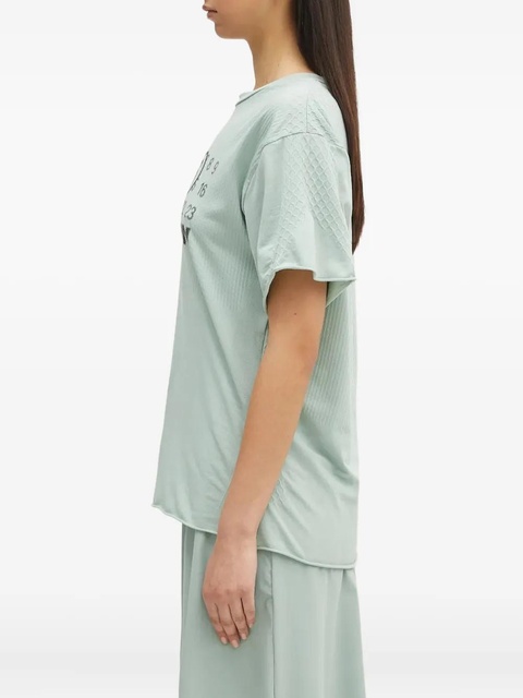 MM6 Maison Margiela x Salomon print textured seamless T-shirt - Green - zdjęcie produktu nr 1