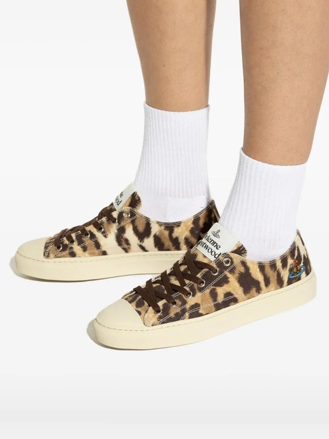Vivienne Westwood animal-print lace-up sneakers - Brown - zdjęcie produktu nr 2