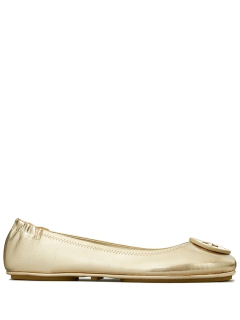 Tory Burch Minnie travel ballerina shoes - Gold - zdjęcie produktu nr 1