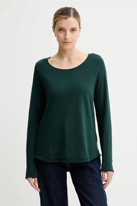 Marc O'Polo longsleeve bawełniany kolor zielony 5000007381 - zdjęcie produktu nr 1
