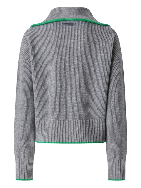 PINKO ribbed zip-up sweater - Grey - zdjęcie produktu nr 2