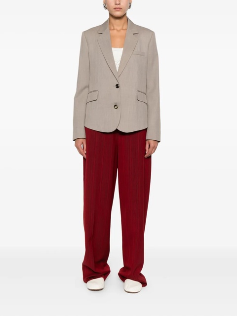 LOEWE single-breasted wool blazer - Neutrals - zdjęcie produktu nr 2
