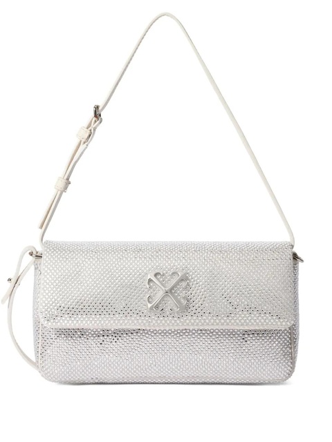 Off-White Jitney Shoulder 0.7 Strass shoulder bag - Silver - zdjęcie produktu nr 1