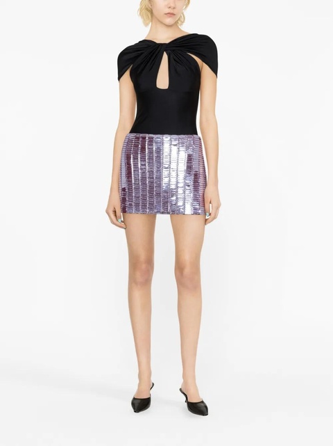 The Attico Rue sequinned miniskirt - Pink - zdjęcie produktu nr 2