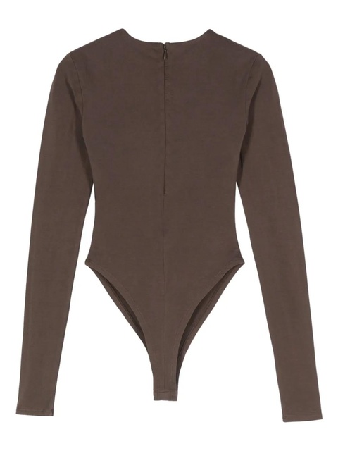 ENTIRE STUDIOS round-neck jersey bodysuit - Brown - zdjęcie produktu nr 2