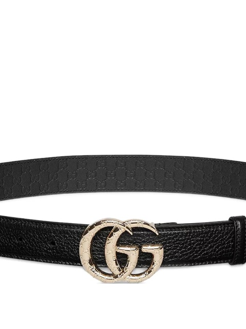 Gucci Double G leather belt - Black - zdjęcie produktu nr 1